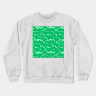 Botanical-Pattern, set, green, white 1, botanic, nature, botanical, floral, flowers, floral-pattern, leaves, plants, minimalist, garden, jungle, leaf, exotic, tropical, flower, boho, cacti, succulent, digital, graphic-design, pattern, Crewneck Sweatshirt